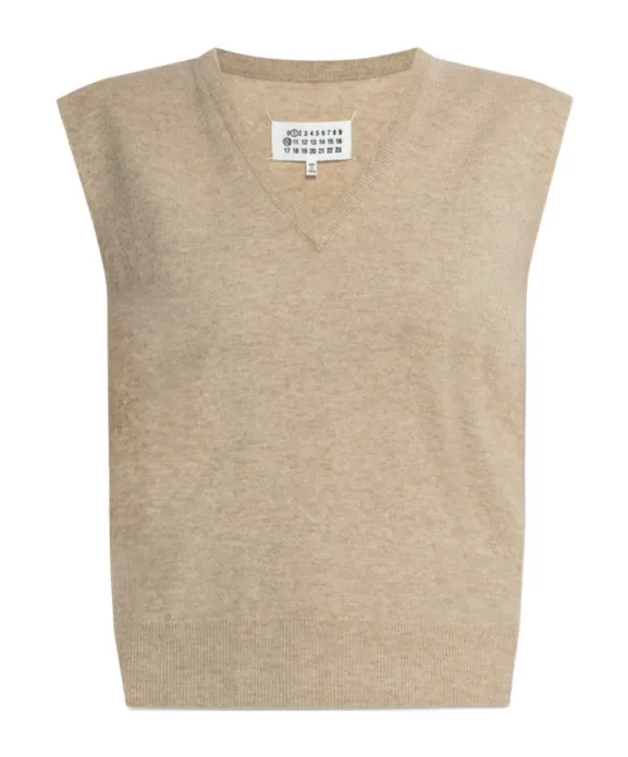 V-Neck Knitted Vest