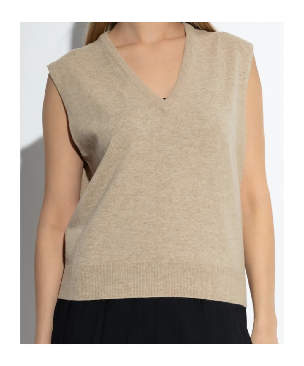 V-Neck Knitted Vest