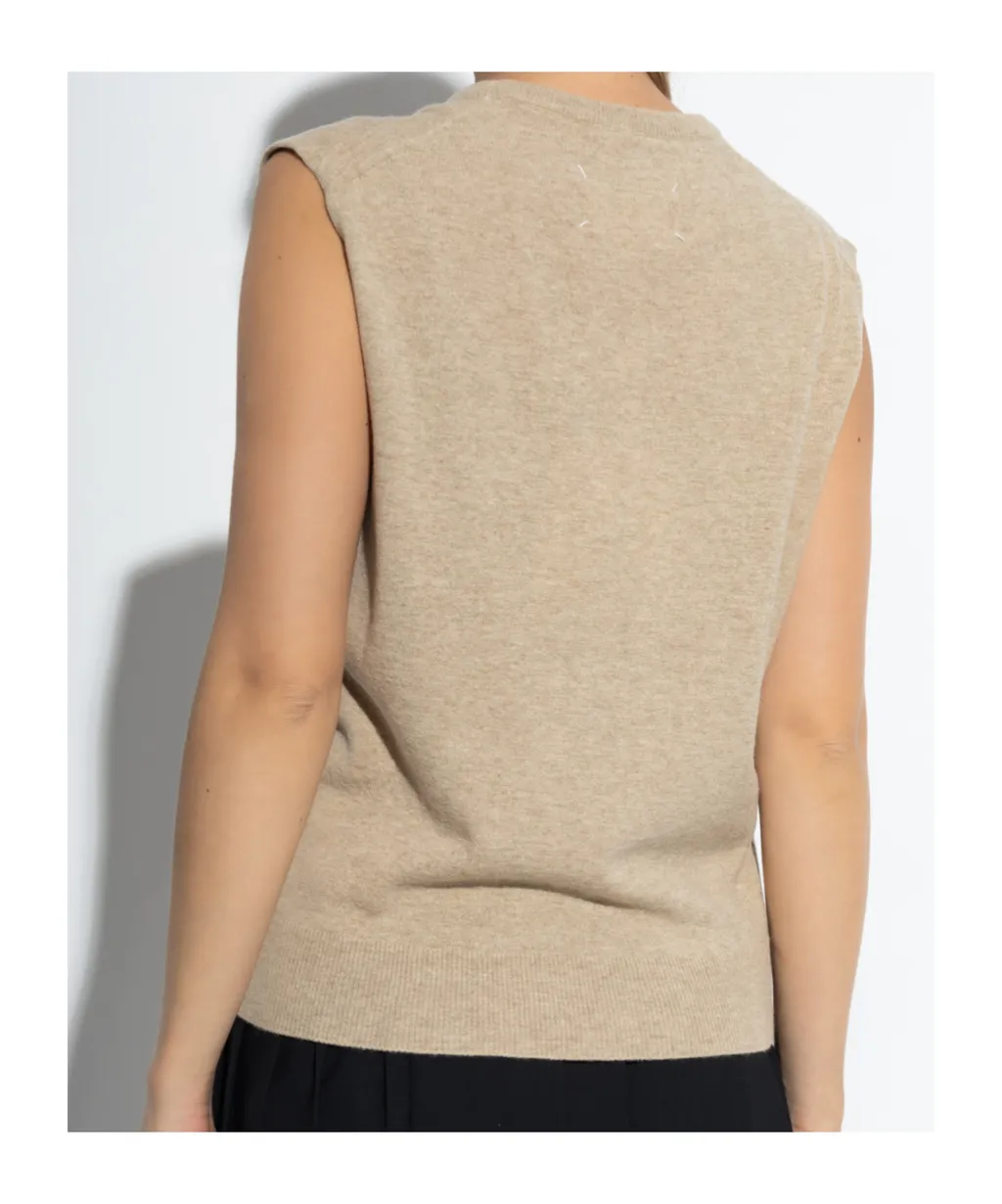 V-Neck Knitted Vest