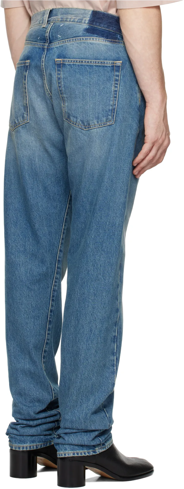 4 Stitch Straight-Leg Jeans