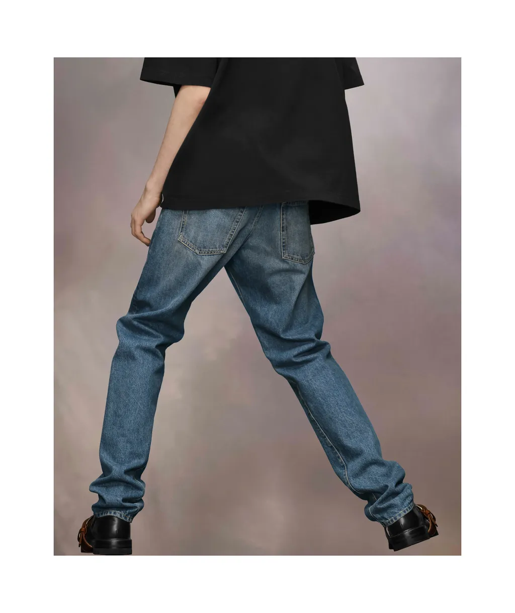 4 Stitch Straight-Leg Jeans