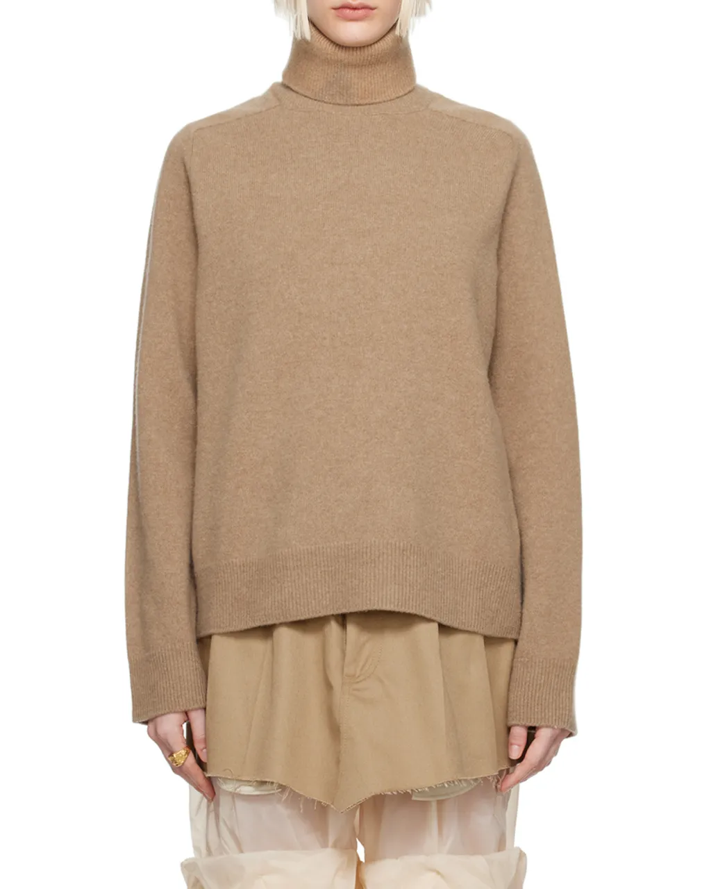 Roll-Neck Knitted Jumper