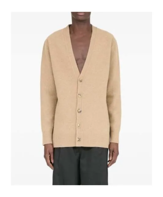 V-Neck Button-Up Cardigan