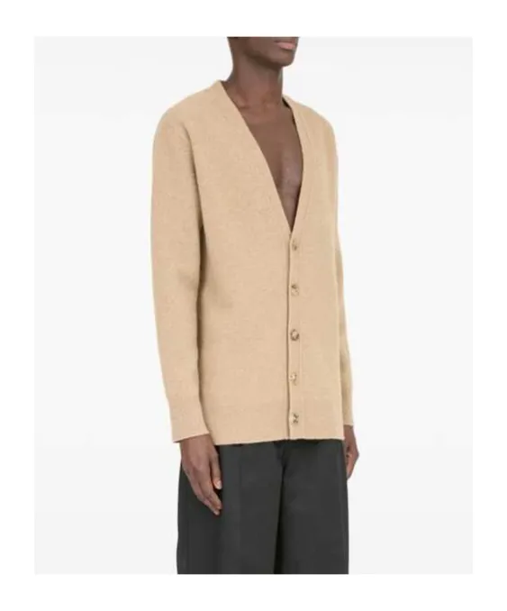 V-Neck Button-Up Cardigan