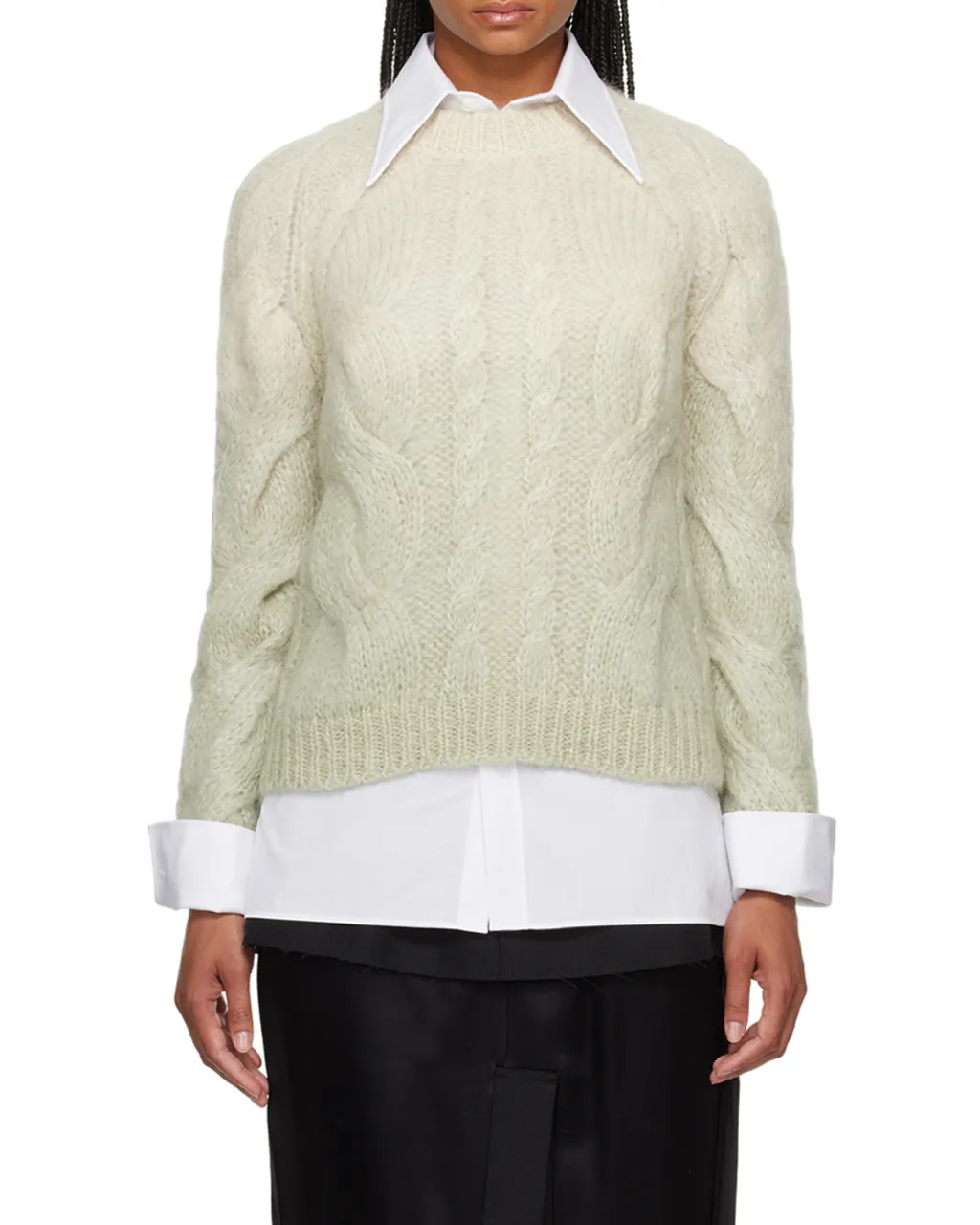 Rib Round-Neck Cardigan