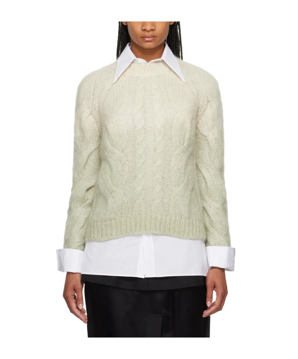 Rib Round-Neck Cardigan