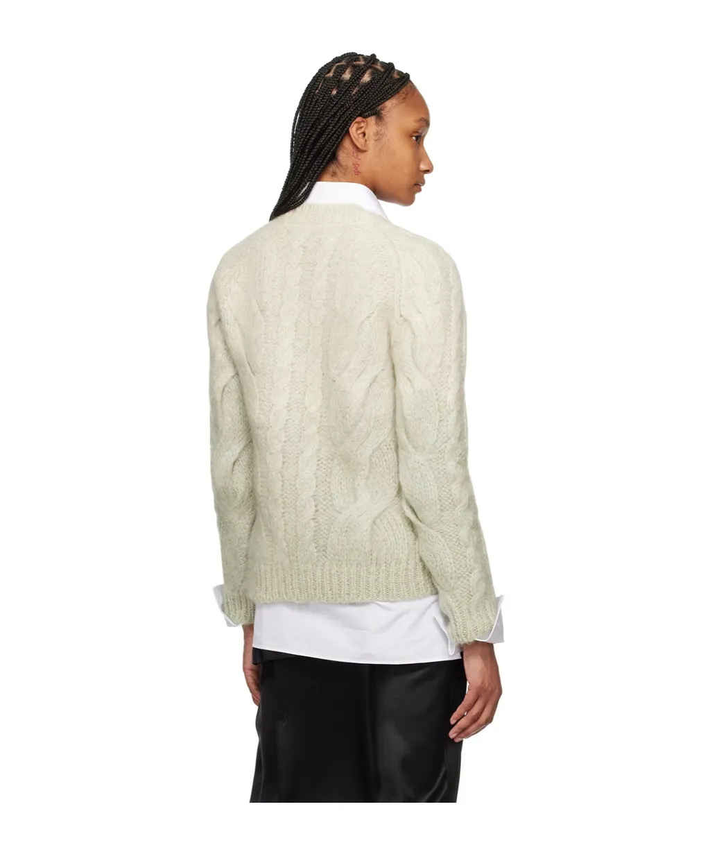 Rib Round-Neck Cardigan