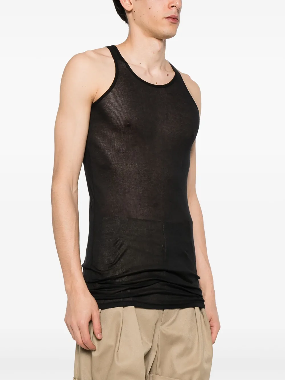 Ribbed Sleeveless Tank Top