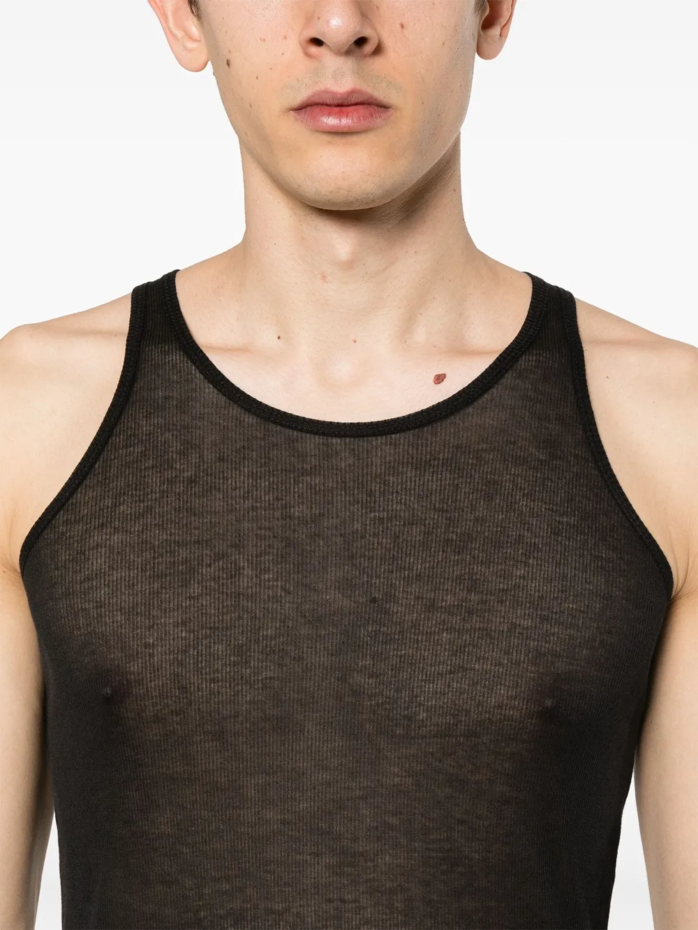 Ribbed Sleeveless Tank Top