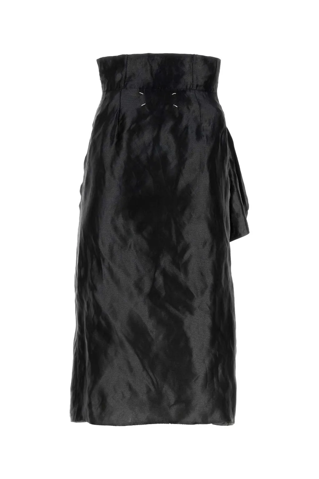 Draped Detailed Midi Skirt