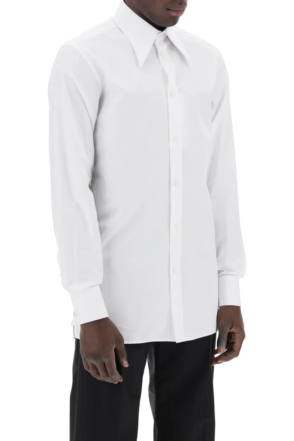 Long-Sleeved Button-Up Shirt