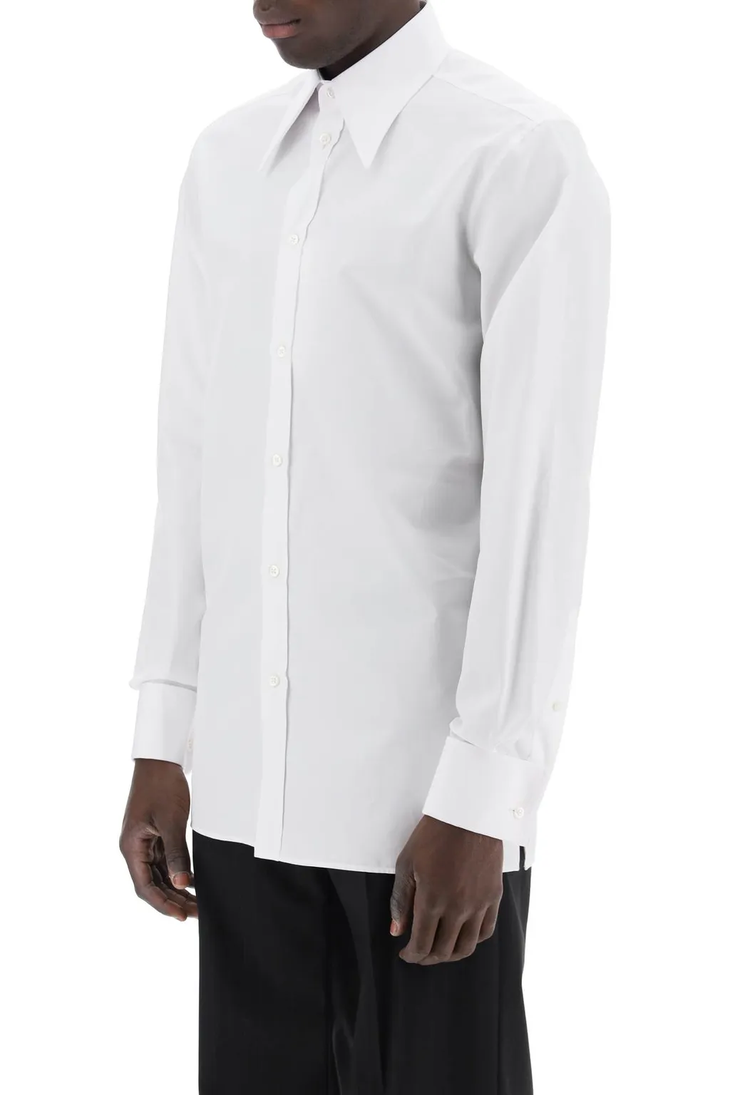 Long-Sleeved Button-Up Shirt