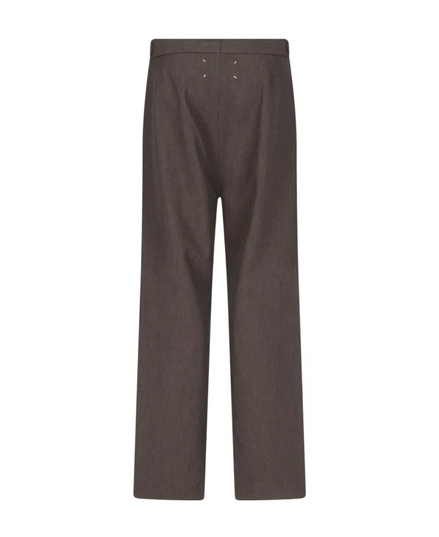 Straight-Leg Drawstring Trousers
