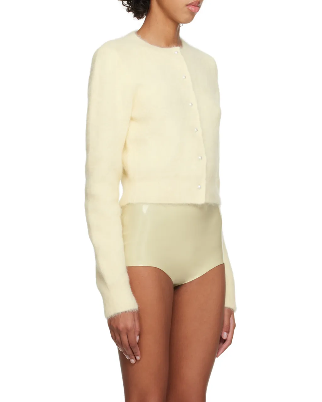 Cropped Knitted Cardigan