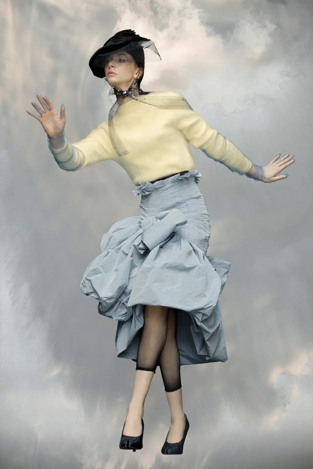 Cropped Knitted Cardigan