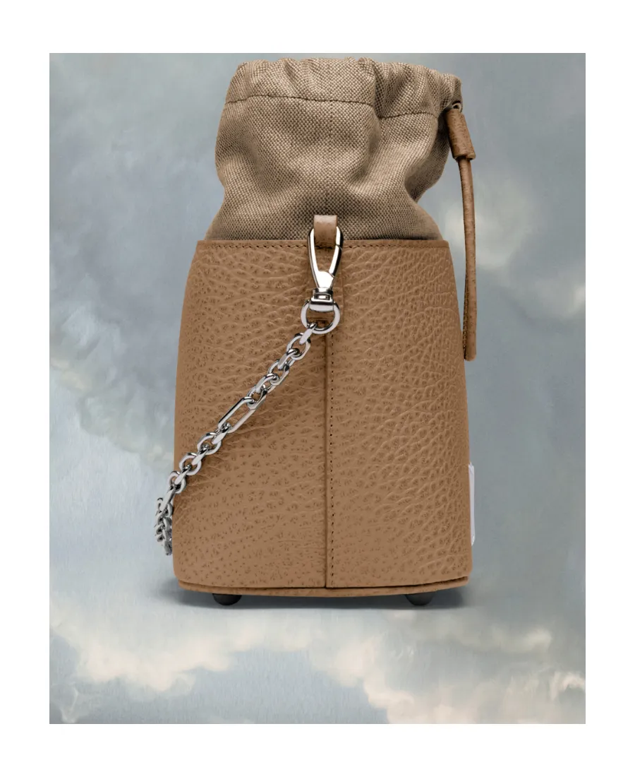 5Ac Number Patch Drawstring Bucket Bag