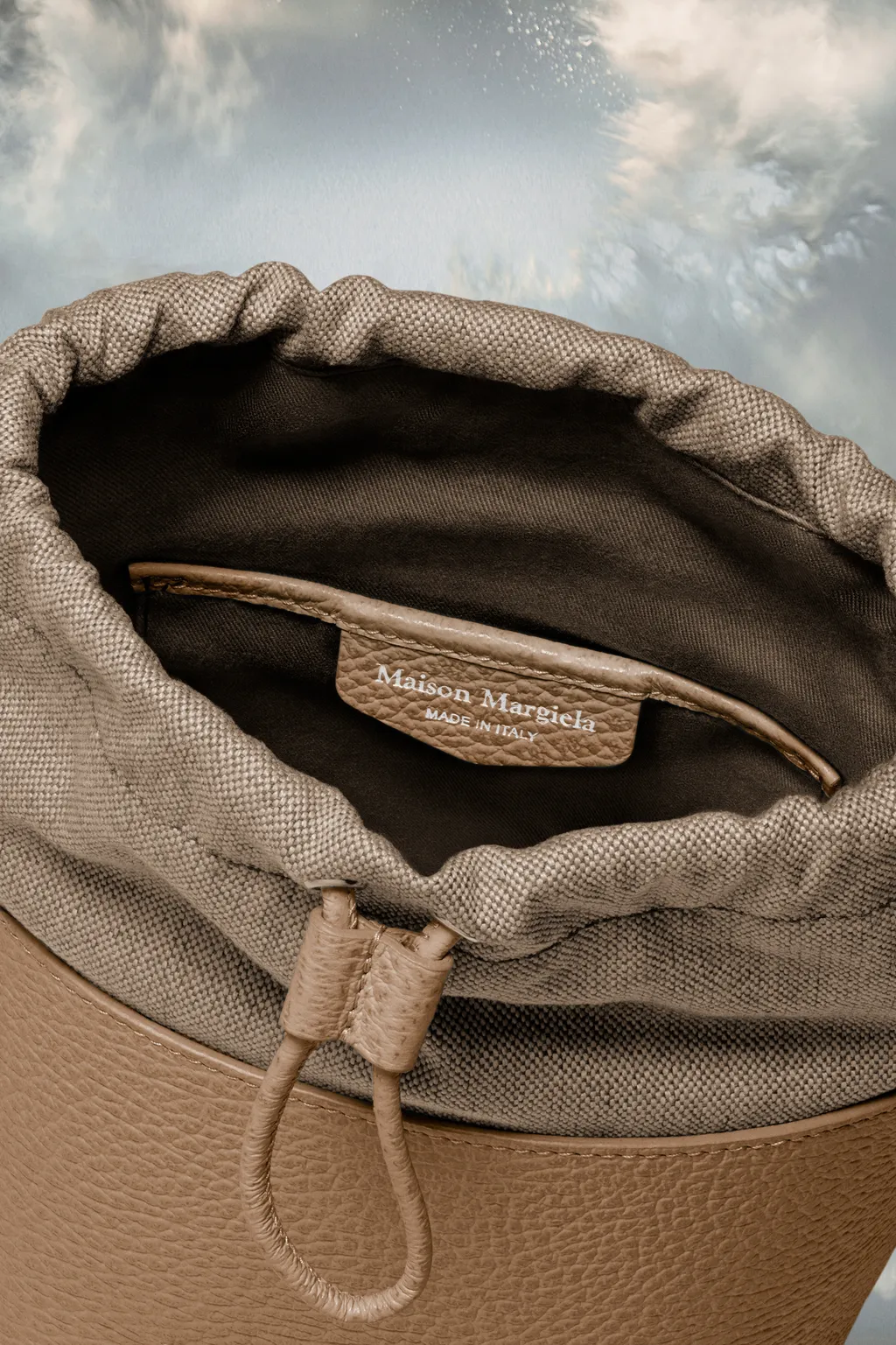 5Ac Number Patch Drawstring Bucket Bag