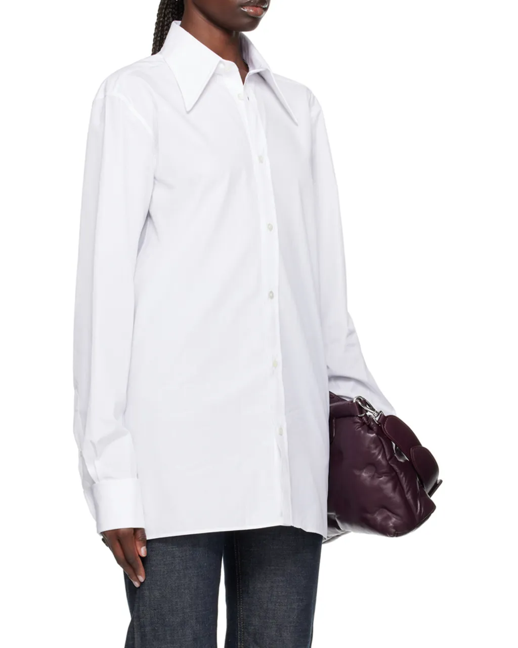 Side Slit Buttoned Shirt