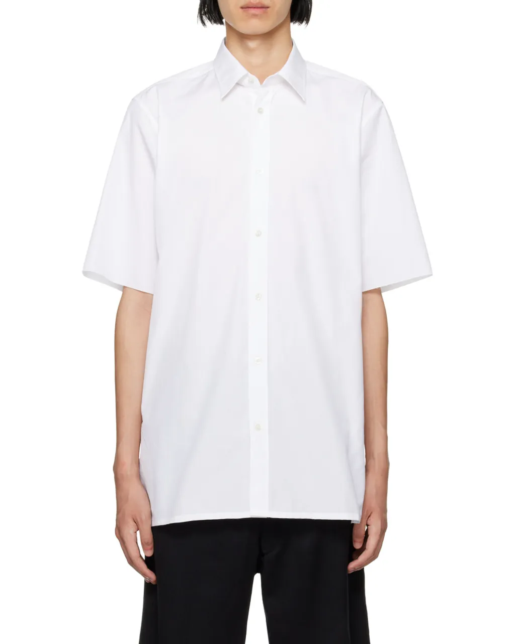 Short-Sleeved Buttoned Shirt