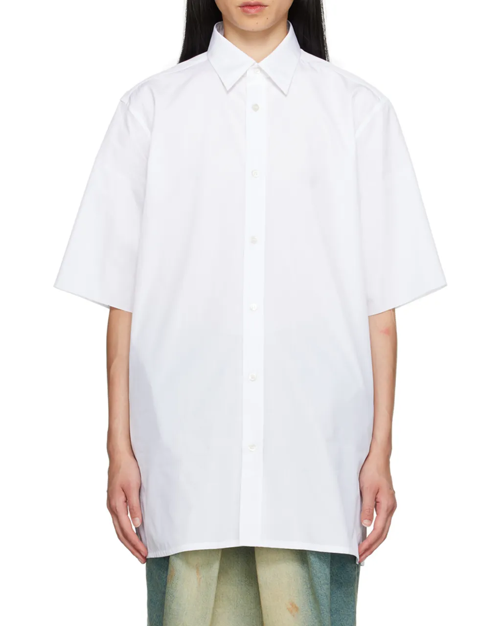 Short-Sleeved Buttoned Shirt