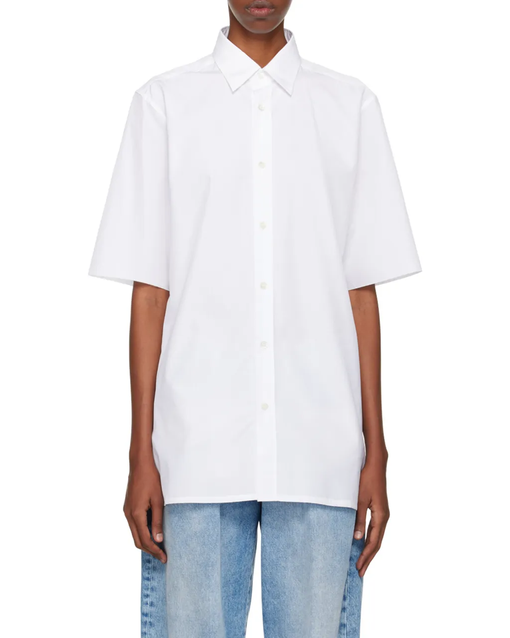 Short-Sleeved Buttoned Shirt