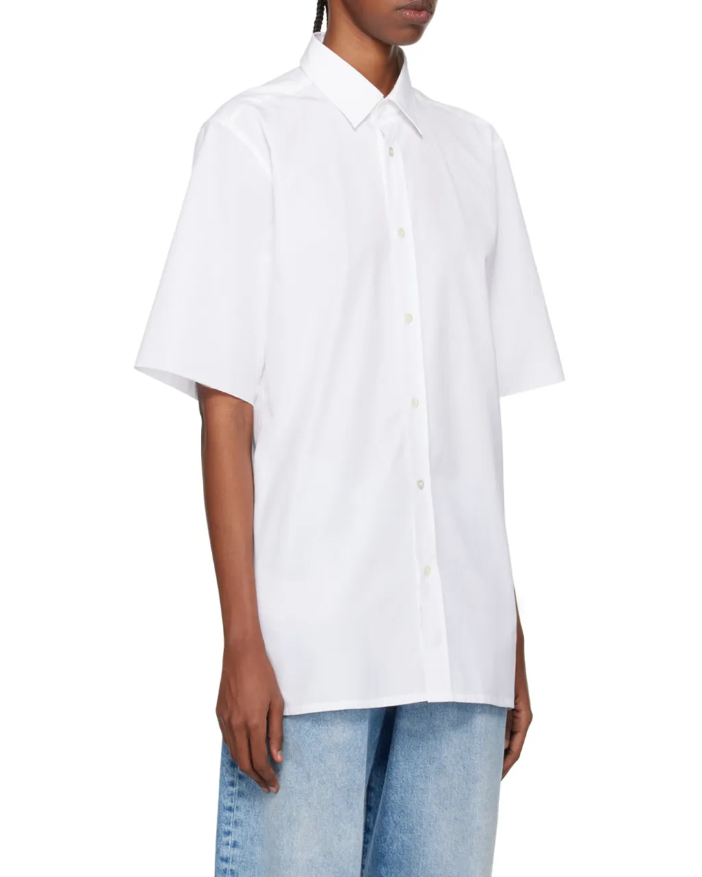 Short-Sleeved Buttoned Shirt