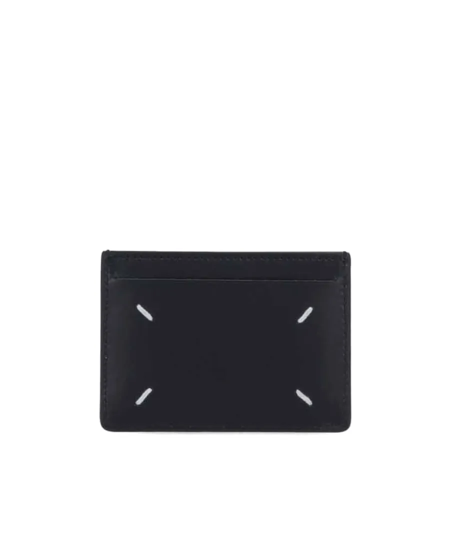 Four-Stitch Detailed Card Holder