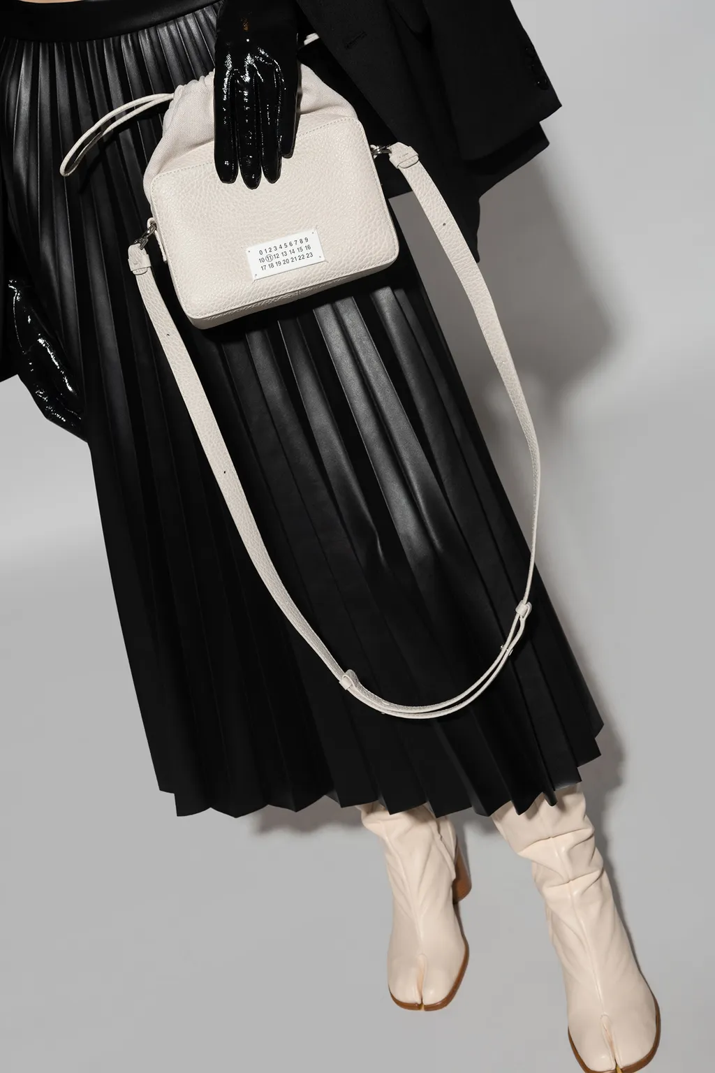 Panelled Drawstring Shoulder Bag