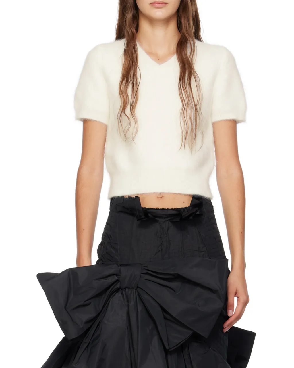 V-Neck Knit Top