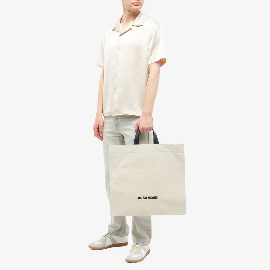 Short-Sleeved Satin Shirt