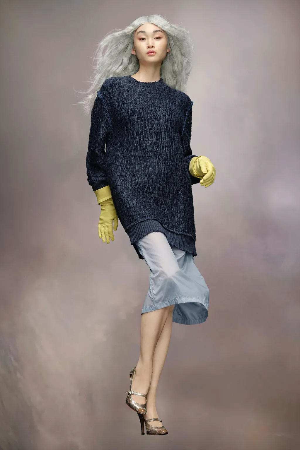 Raw Woven Knit Sweatshirt
