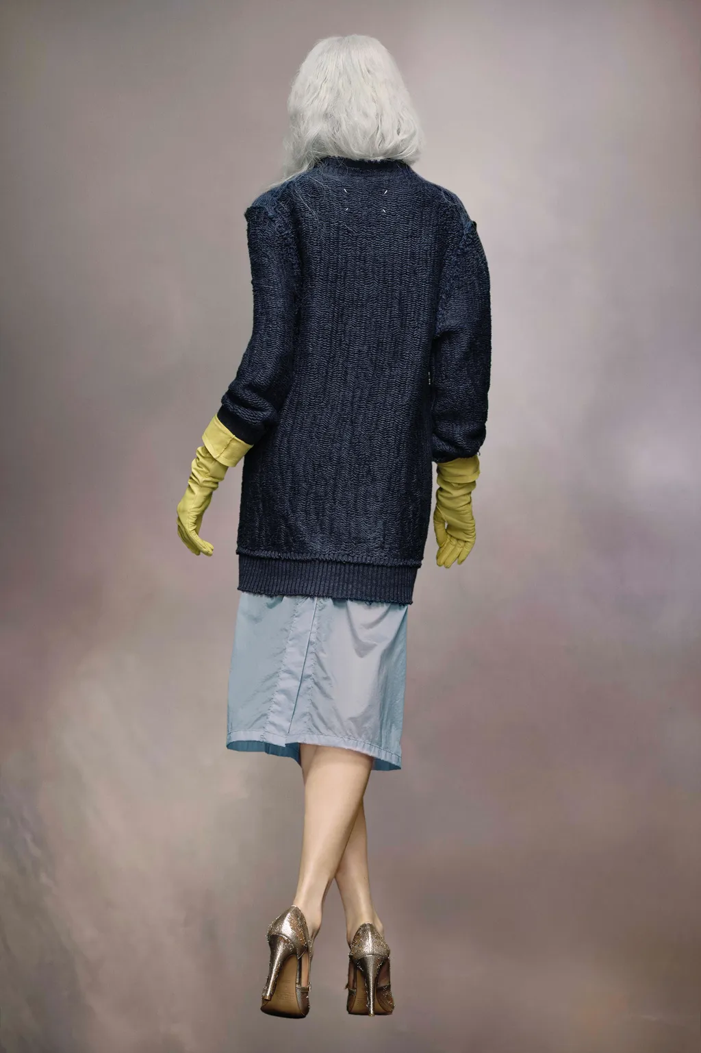 Raw Woven Knit Sweatshirt