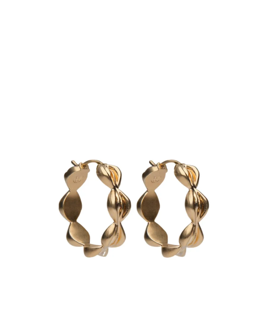Large Textured Ring Earrings