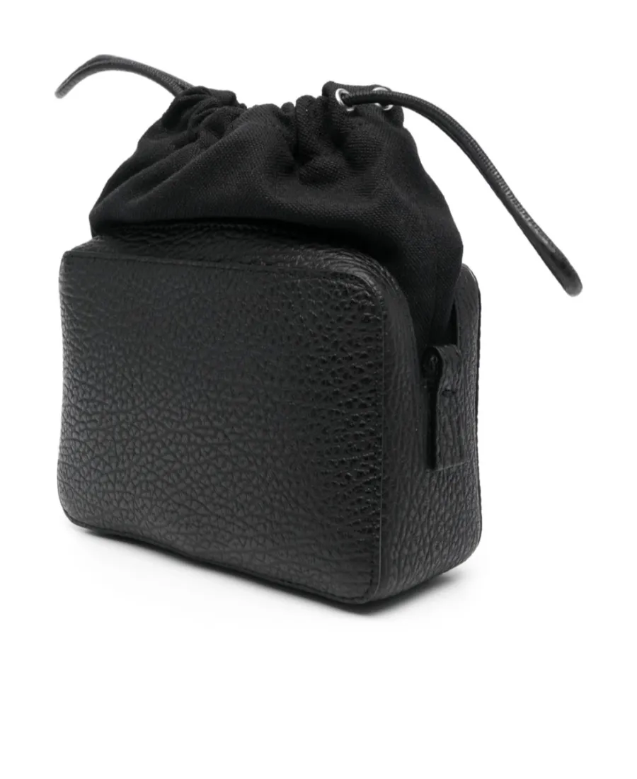 Logo Patch Ruched Shoulder Bag