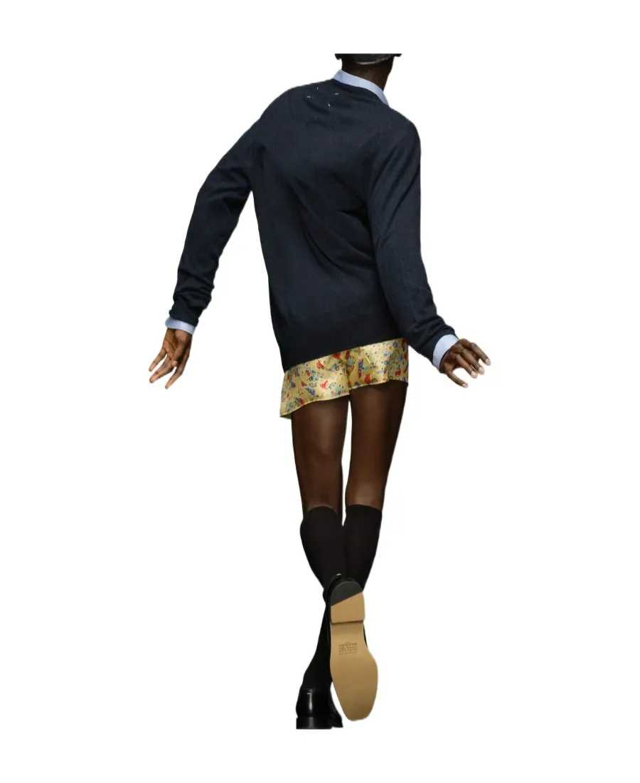V-Neck Long-Sleeved Cardigan