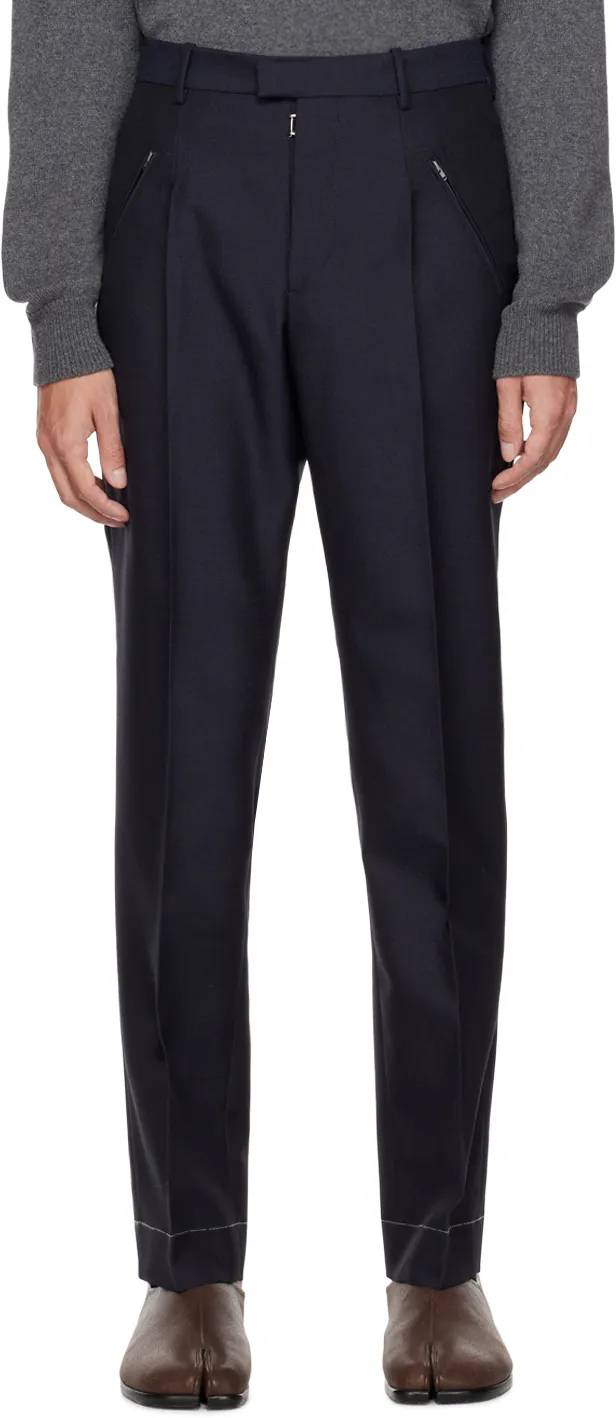 Straight-Leg Tailored Trousers