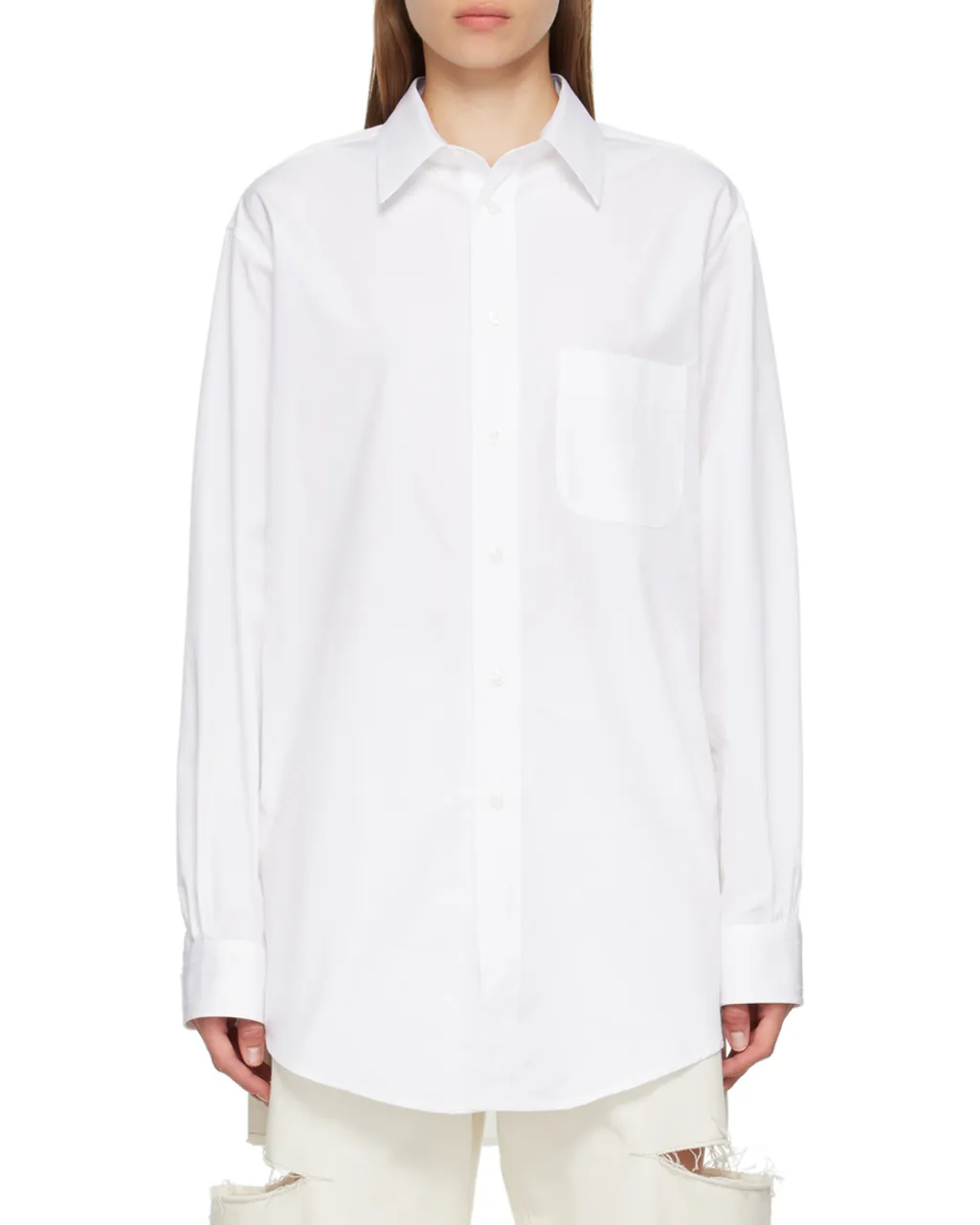 Buttoned Long-Sleeved Shirt