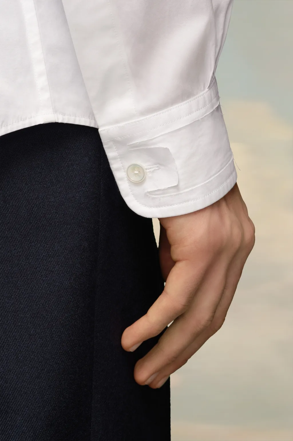 Buttoned Long-Sleeved Shirt