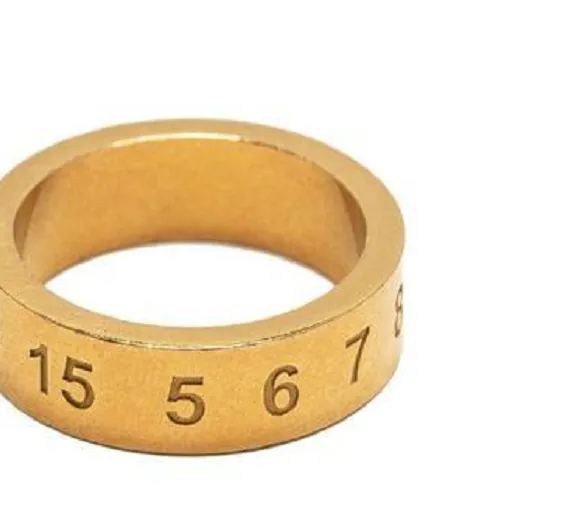 Number Engraved Ring
