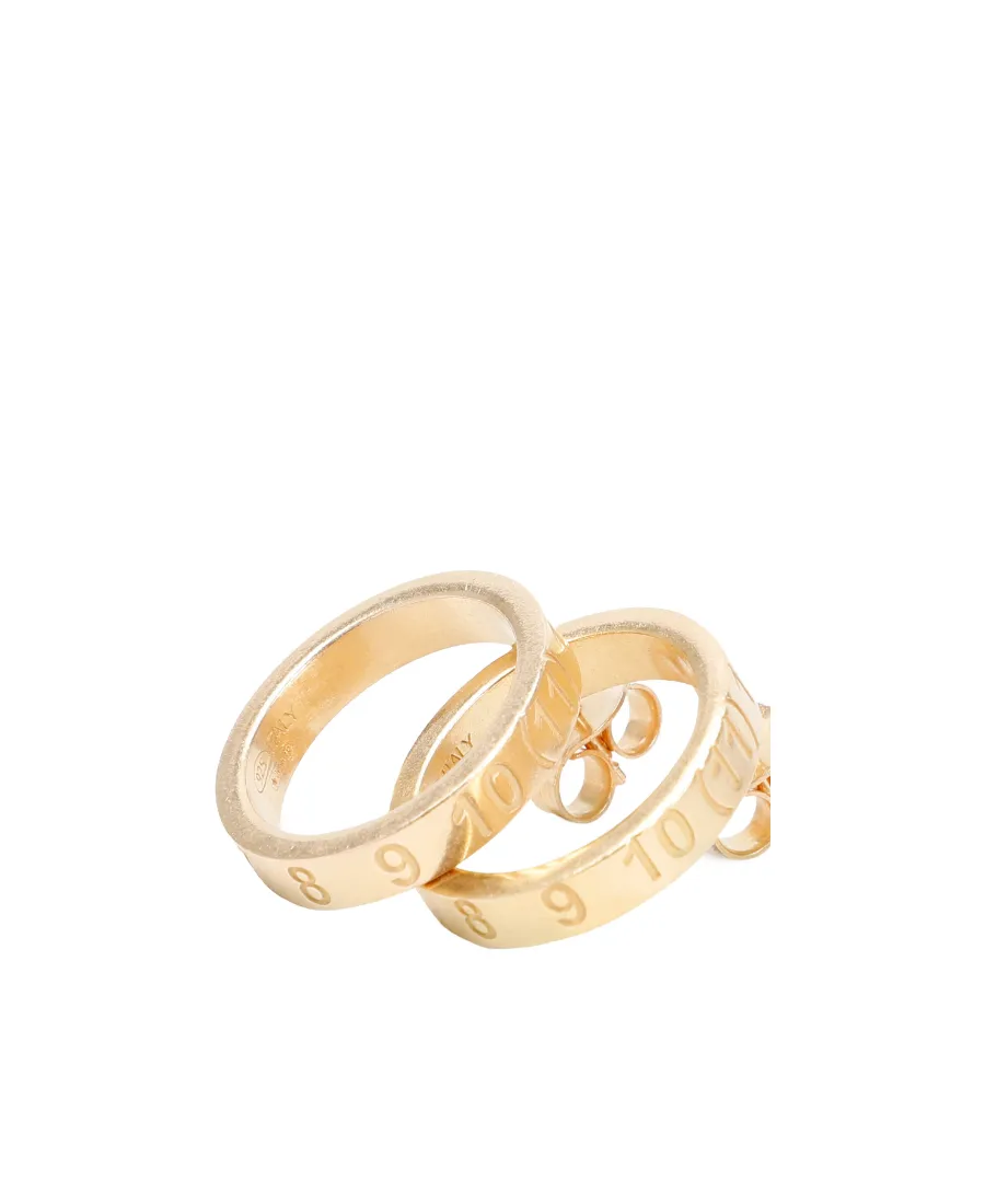 Circle Logo-Engraved Earrings