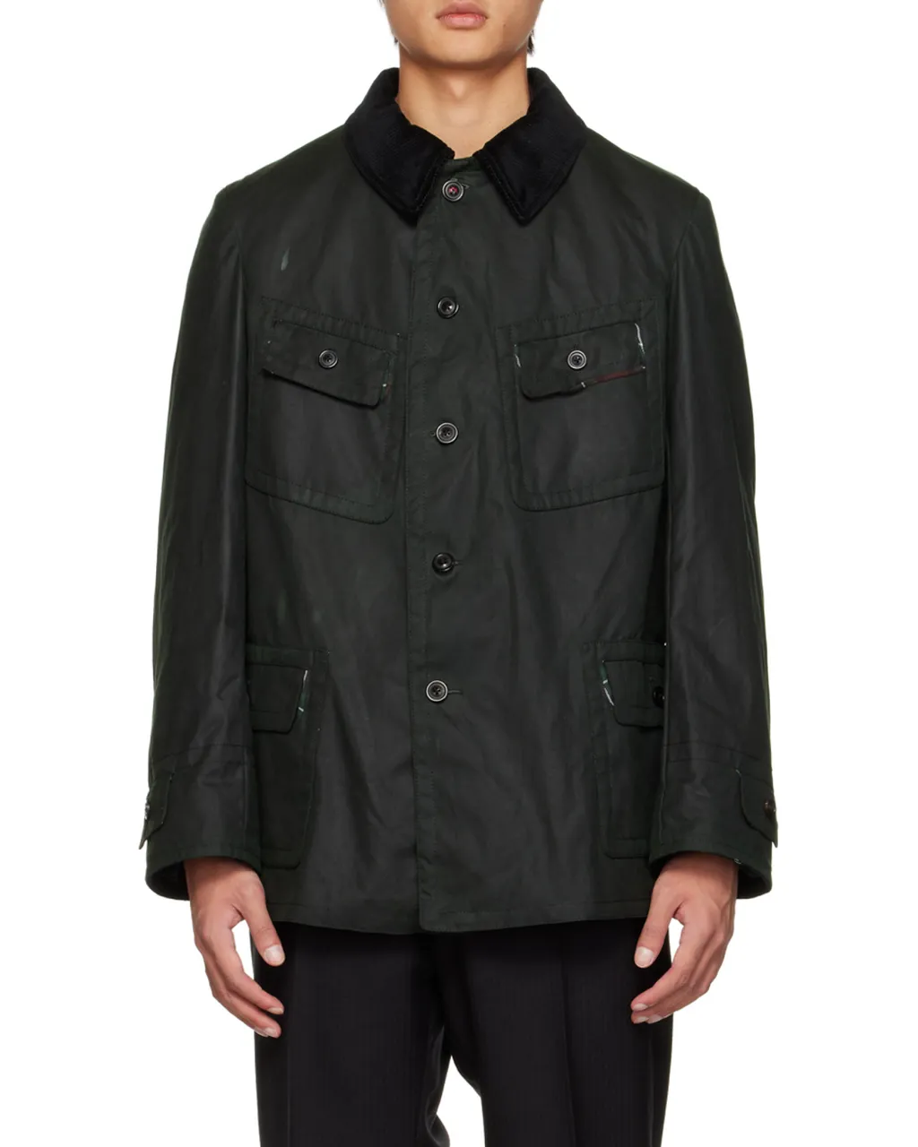 Buttoned Long-Sleeved Jacket