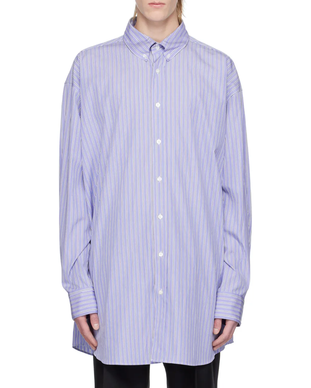 Striped Button-Up Shirt