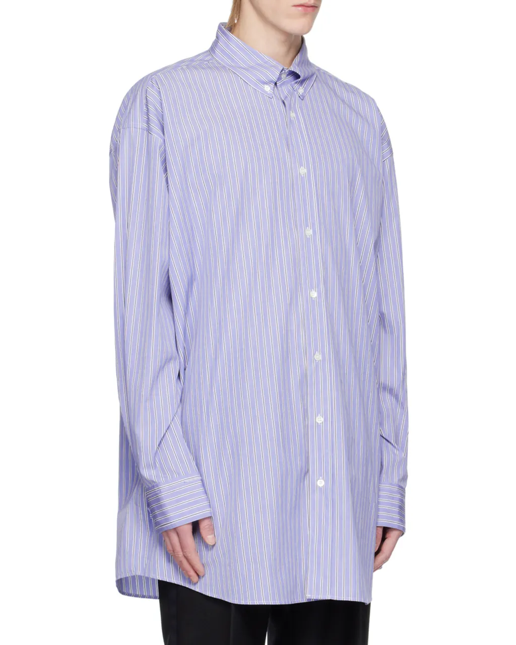 Striped Button-Up Shirt