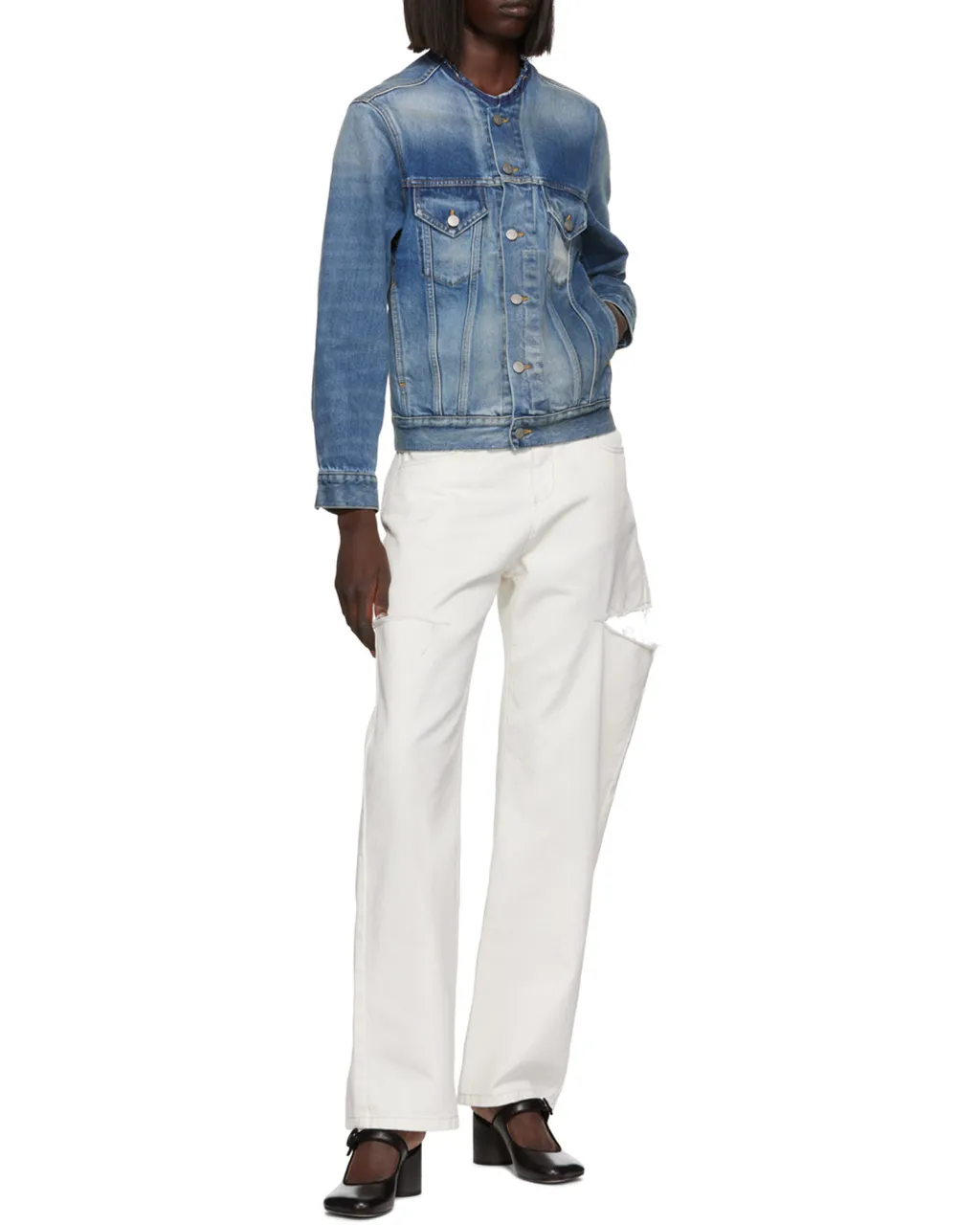 Button-Up Denim Jacket