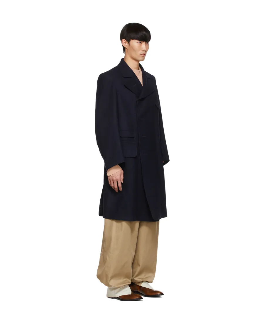 Emblem Wool Coat