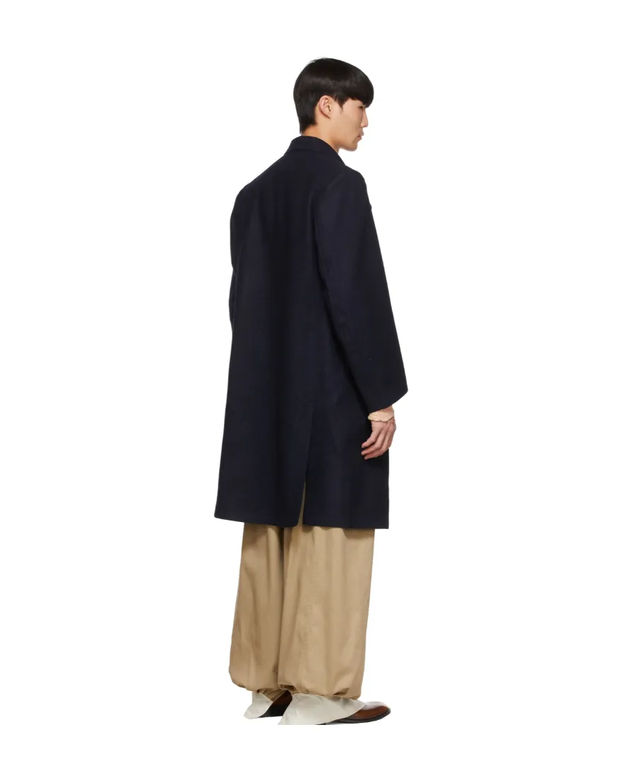 Emblem Wool Coat