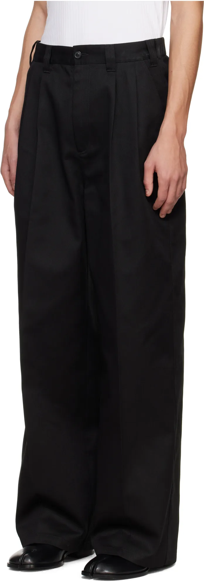 Pleat Skater Chino Trousers