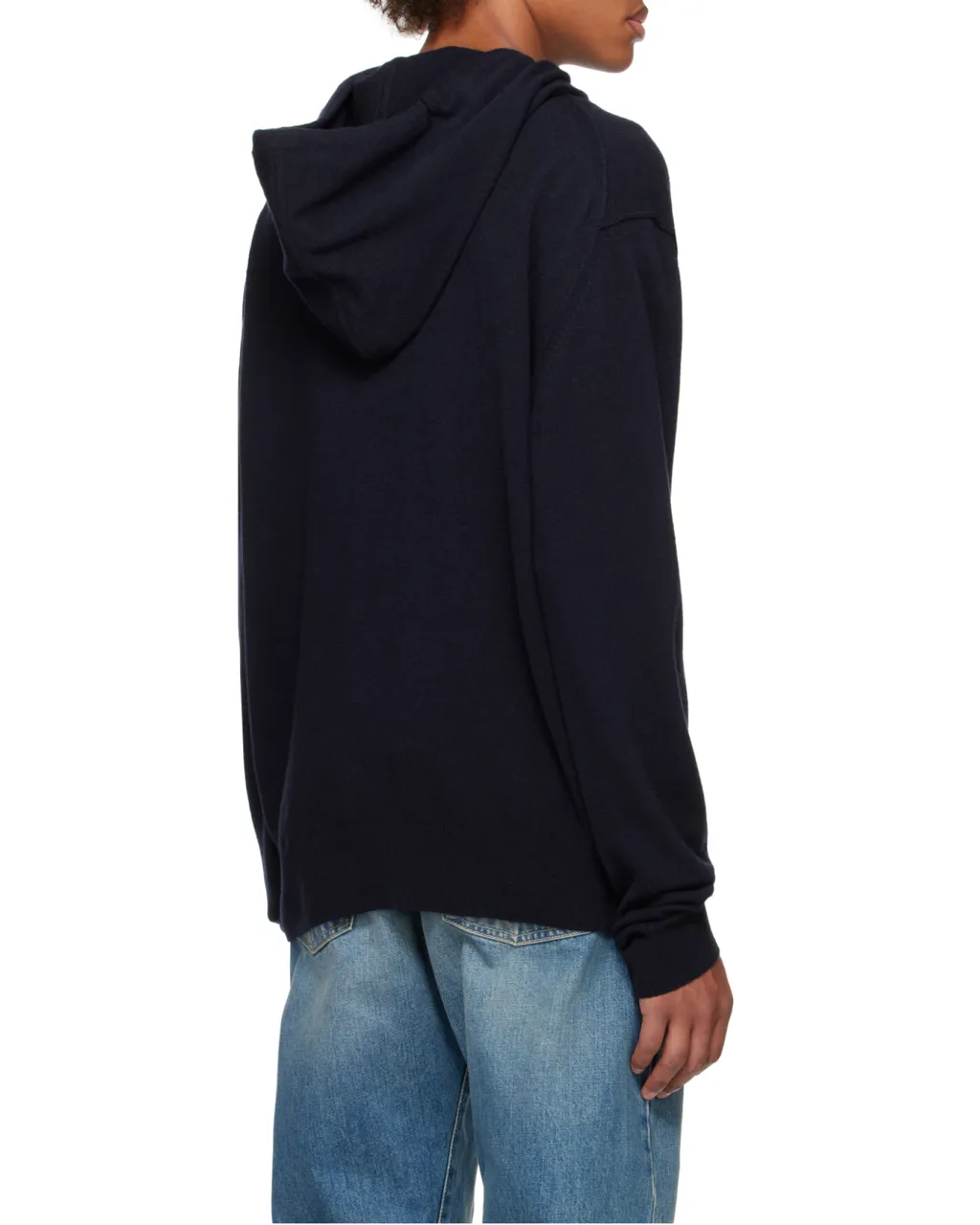 Knitted Drawstring Hoodie