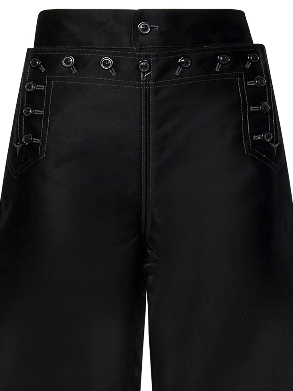 Layered Wide-Leg Trousers