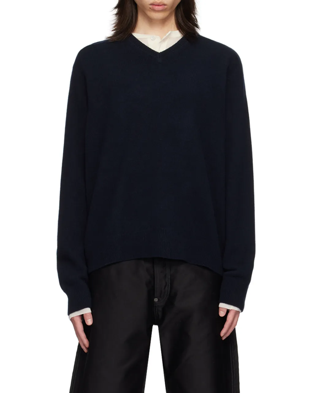 V-Neck Sleeved Sweater